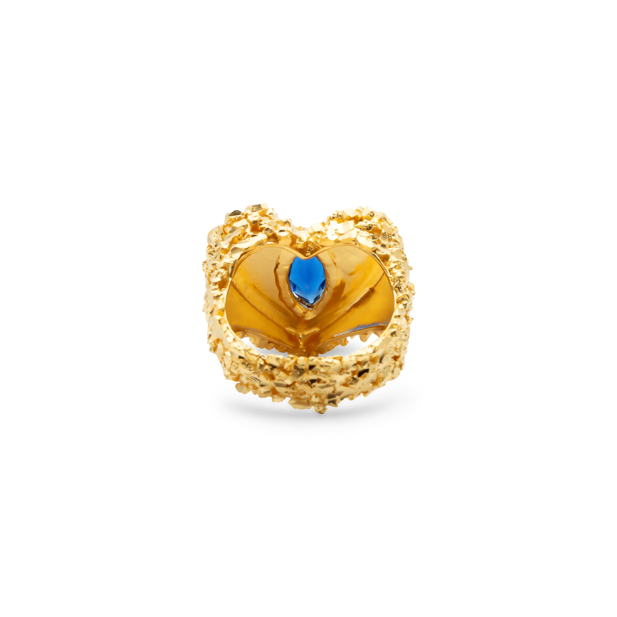 VC030 Sapphire Heart Ring - Image 3
