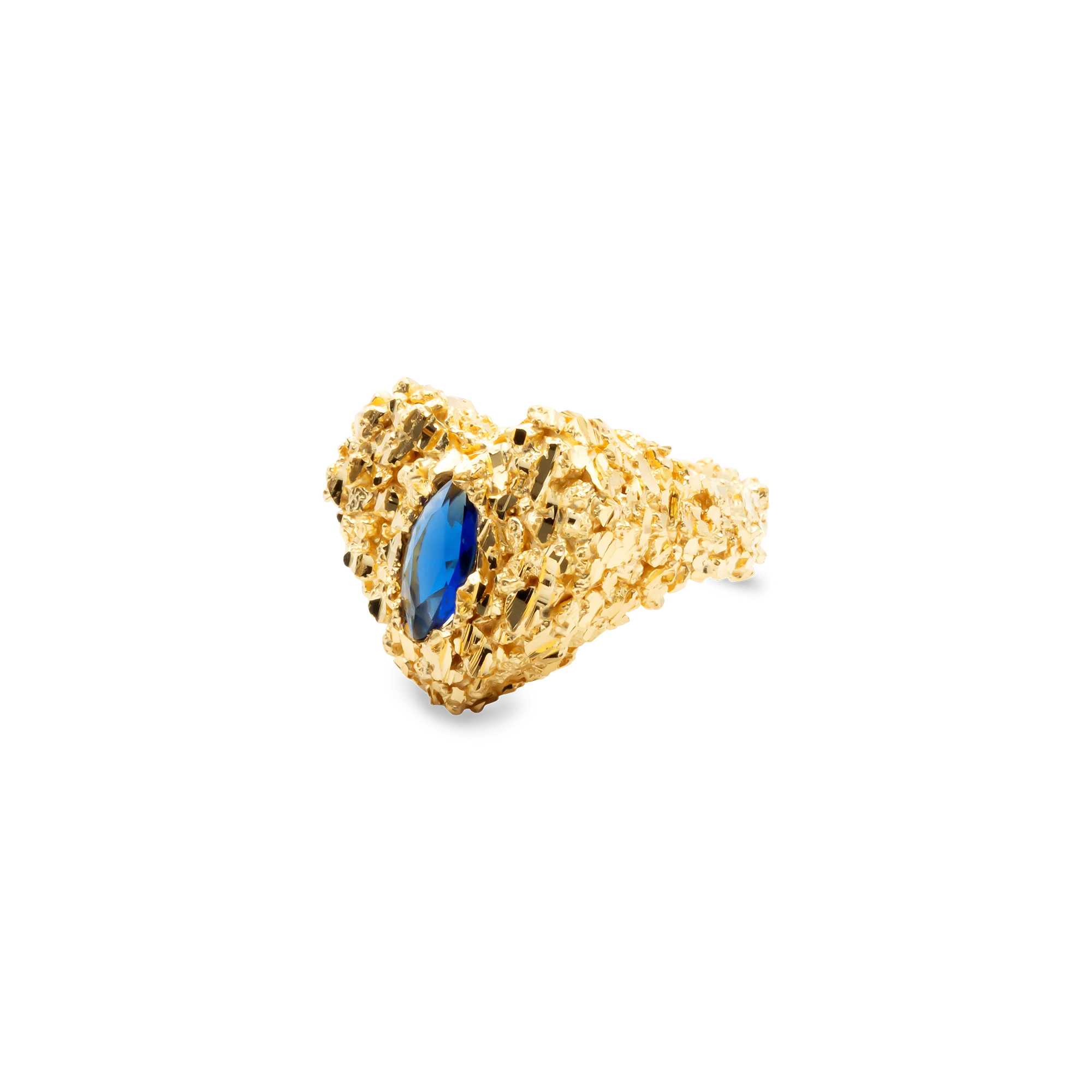 VC030 Sapphire Heart Ring - Image 4