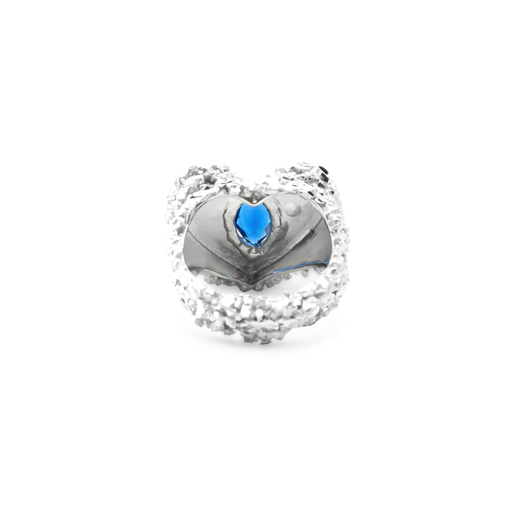 VC030 Sapphire Heart Ring - Image 7