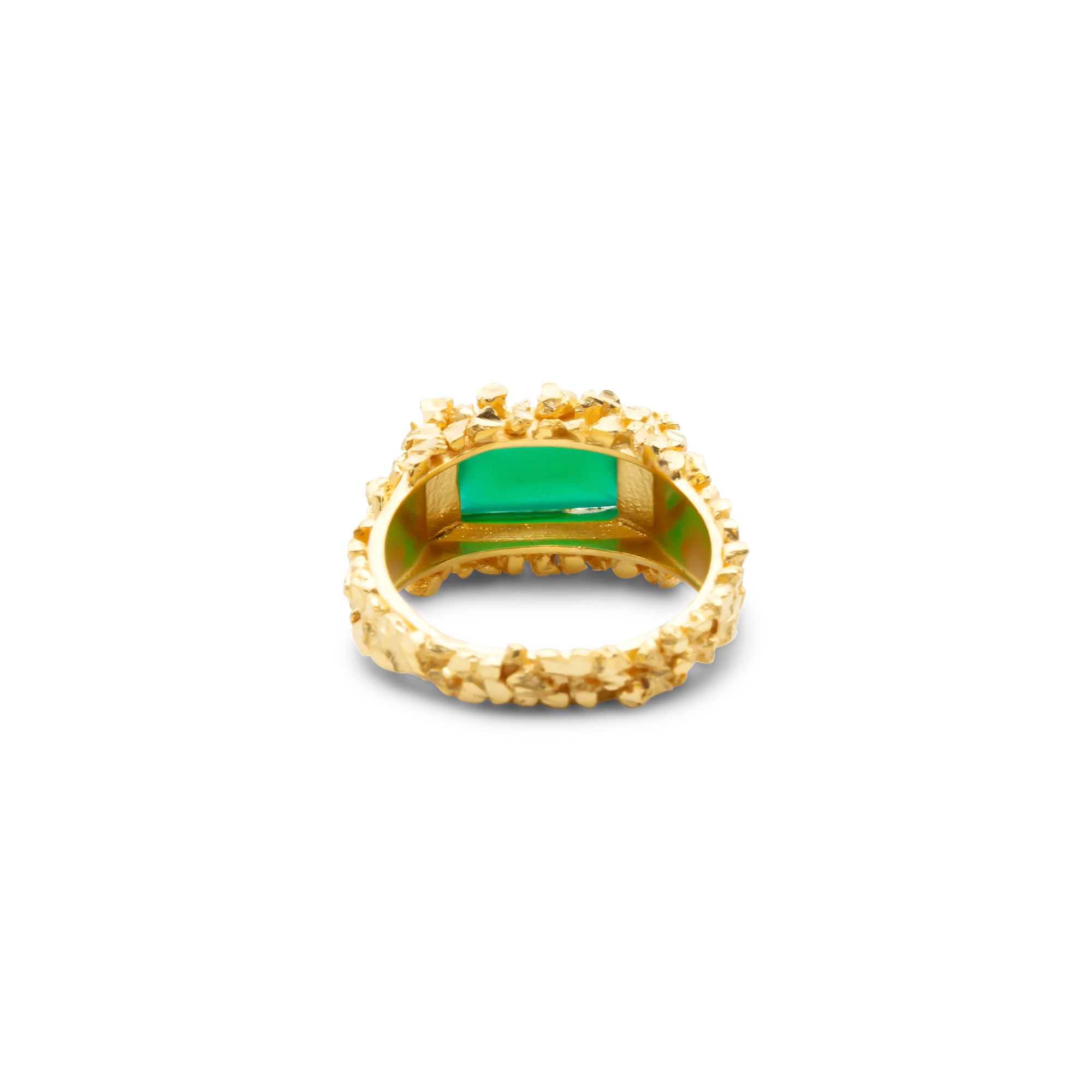 VC049 Green Onyx Signet Ring - Image 3