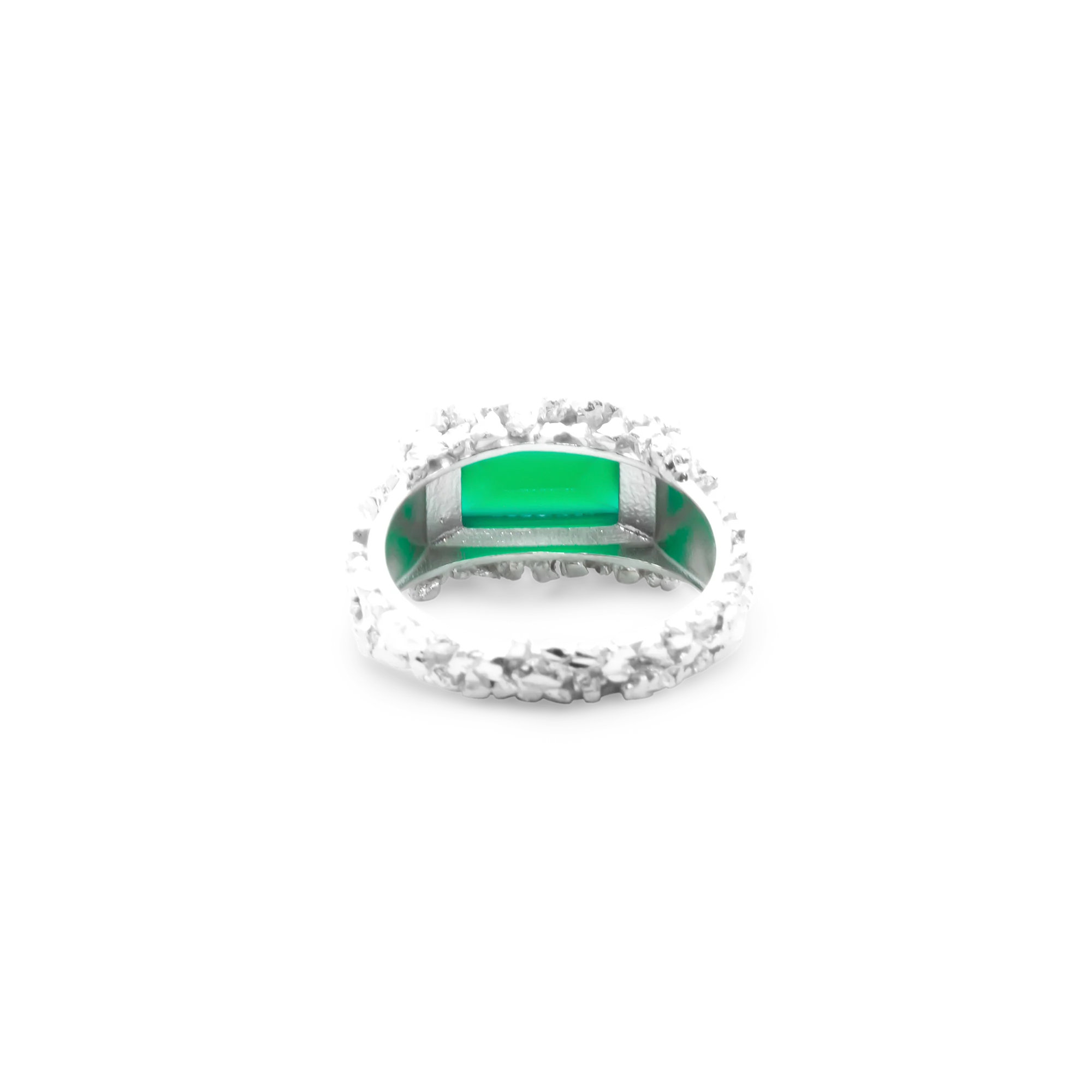 VC049 Green Onyx Signet Ring - Image 7