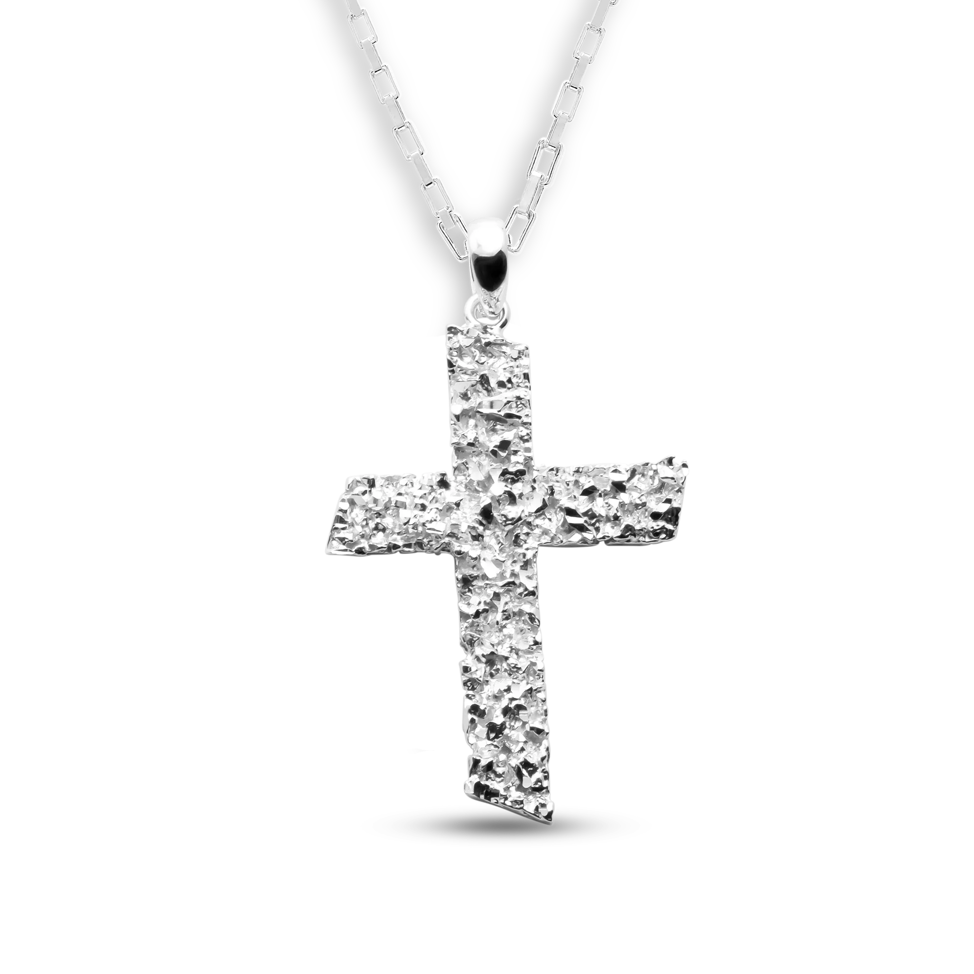 VC053 Signature Flat Cross Pendant Necklace - Image 2