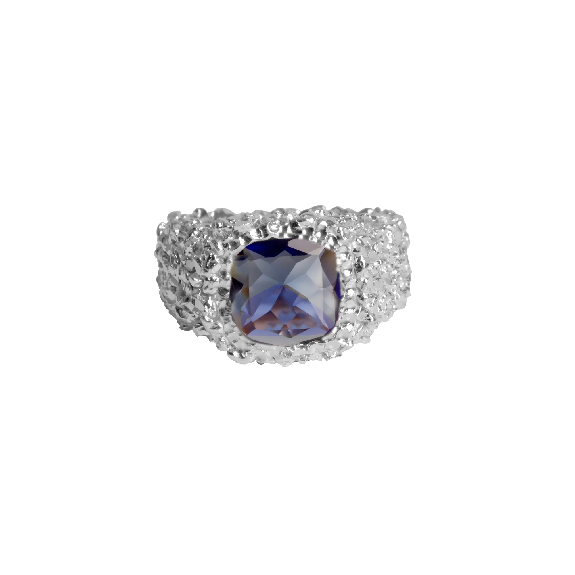 VC075 Small Sapphire Ring - Image 2