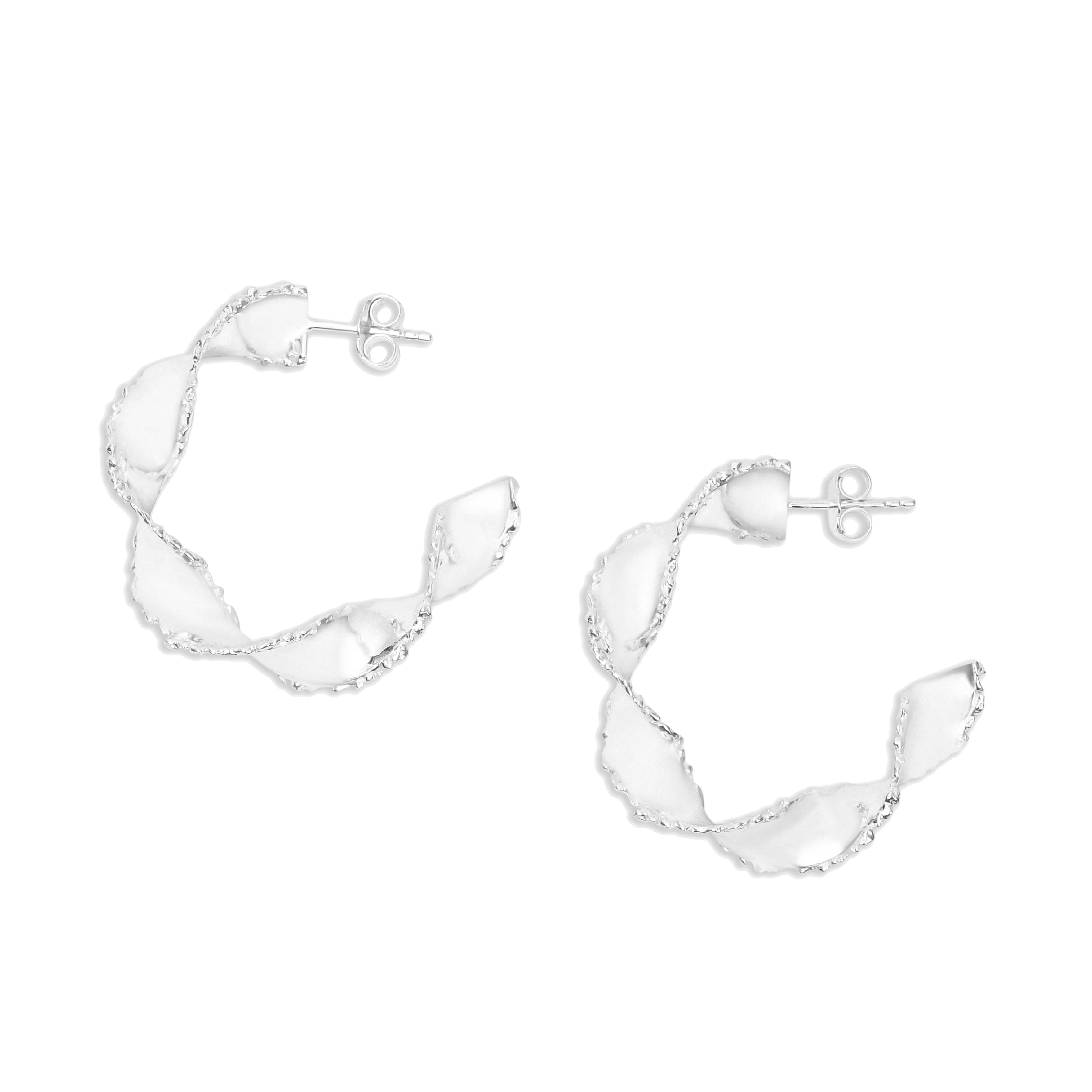 VC087 Large Twisted Hoop - Image 2