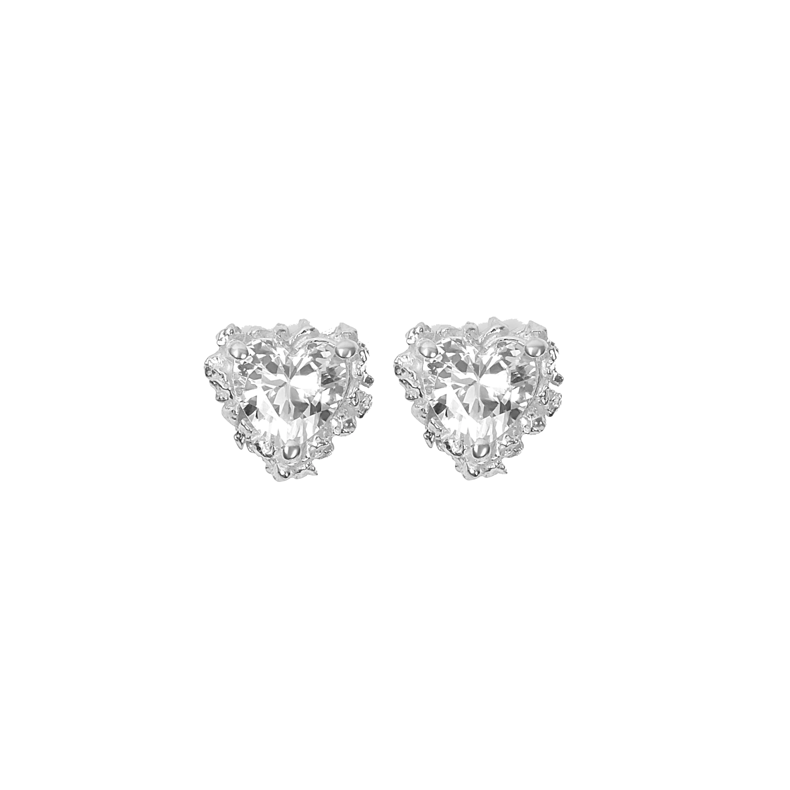 VC110 Large Heart Cut Studs - Image 2
