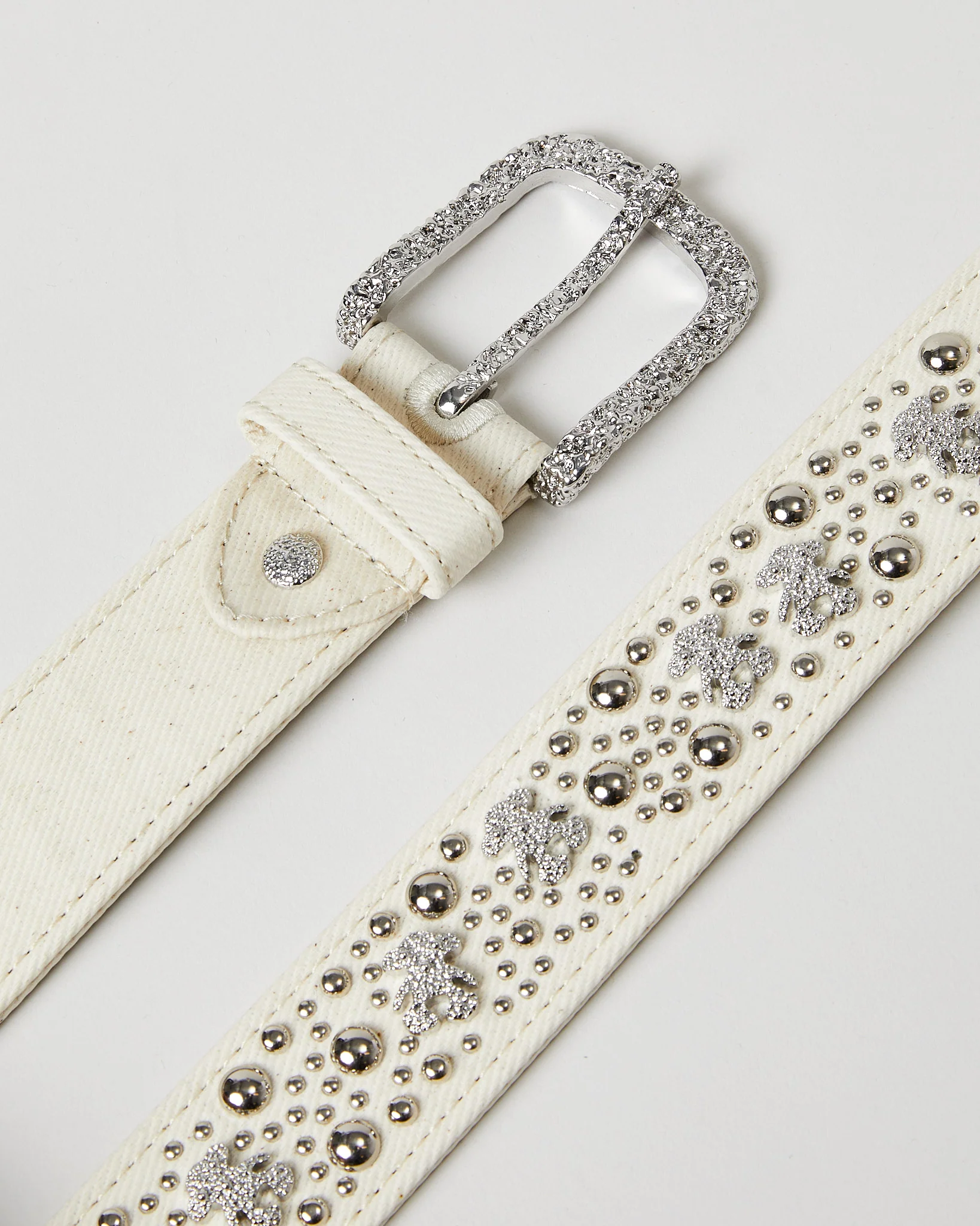 WAXED TEDDY STUDDED BELT - Image 3